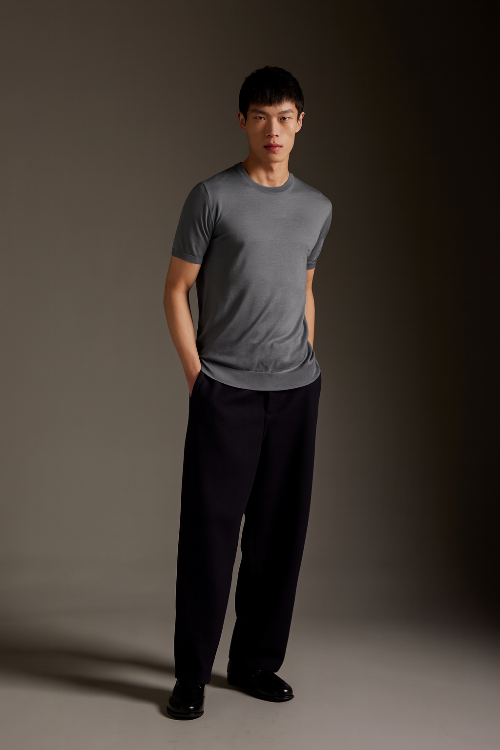 Kangra - Tricou din lana 100%, culori disponibile: negru, gri, denim.