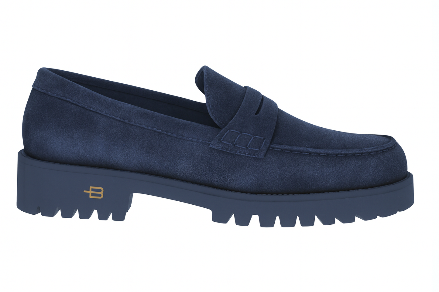 Baldinini - Loafers din piele intoarsa, culori disponibile maro si albastru