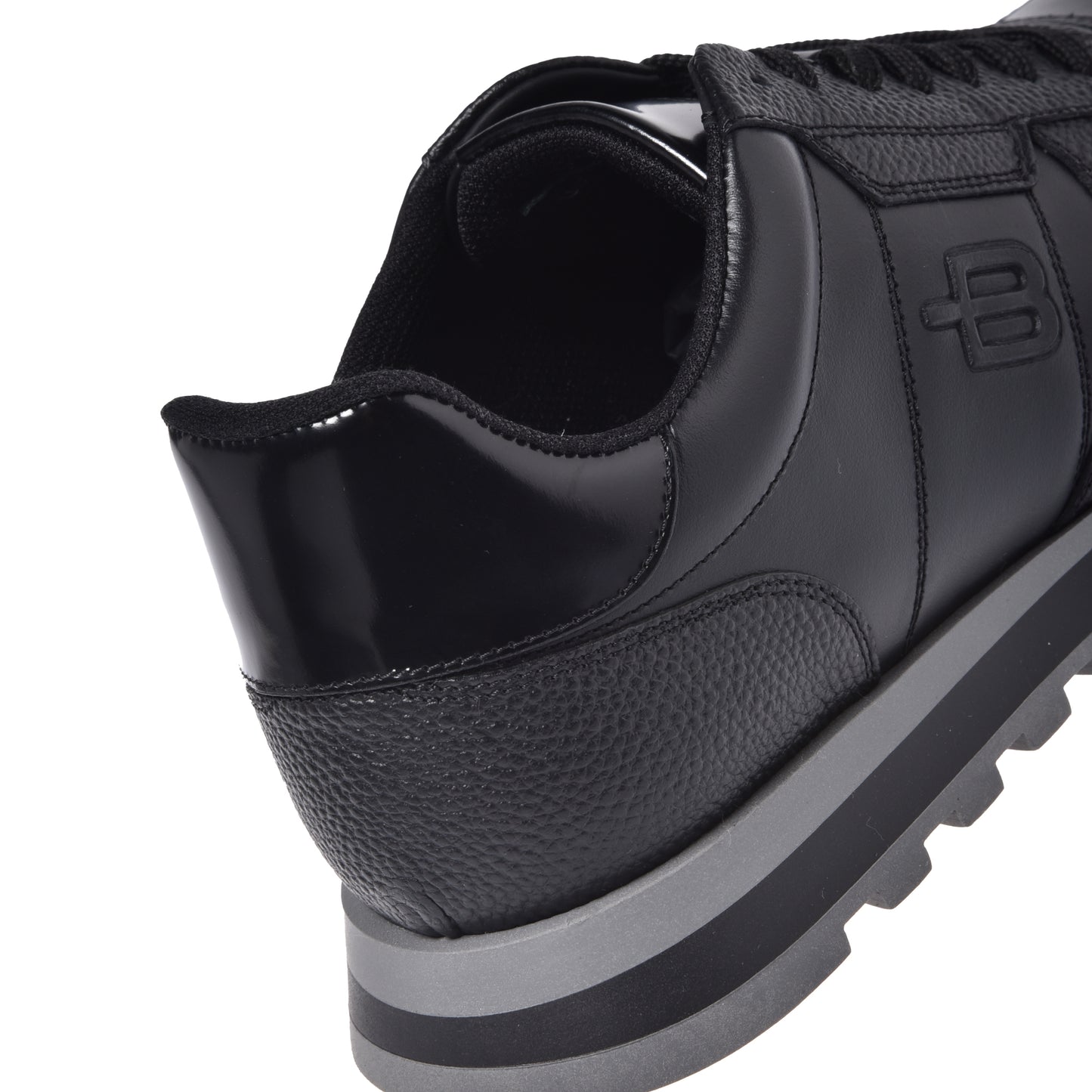 Baldinini - Sneakers din piele, cu siret, negru.