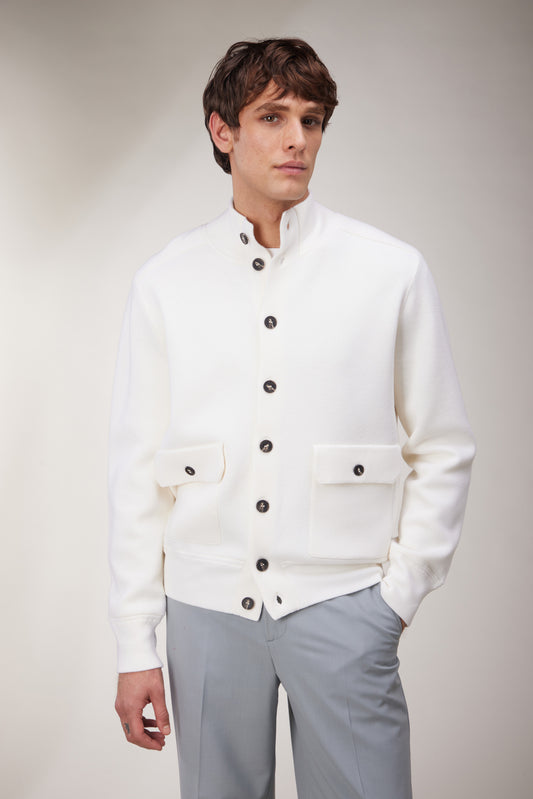 KANGRA - Bomber din 100% lana, bej.