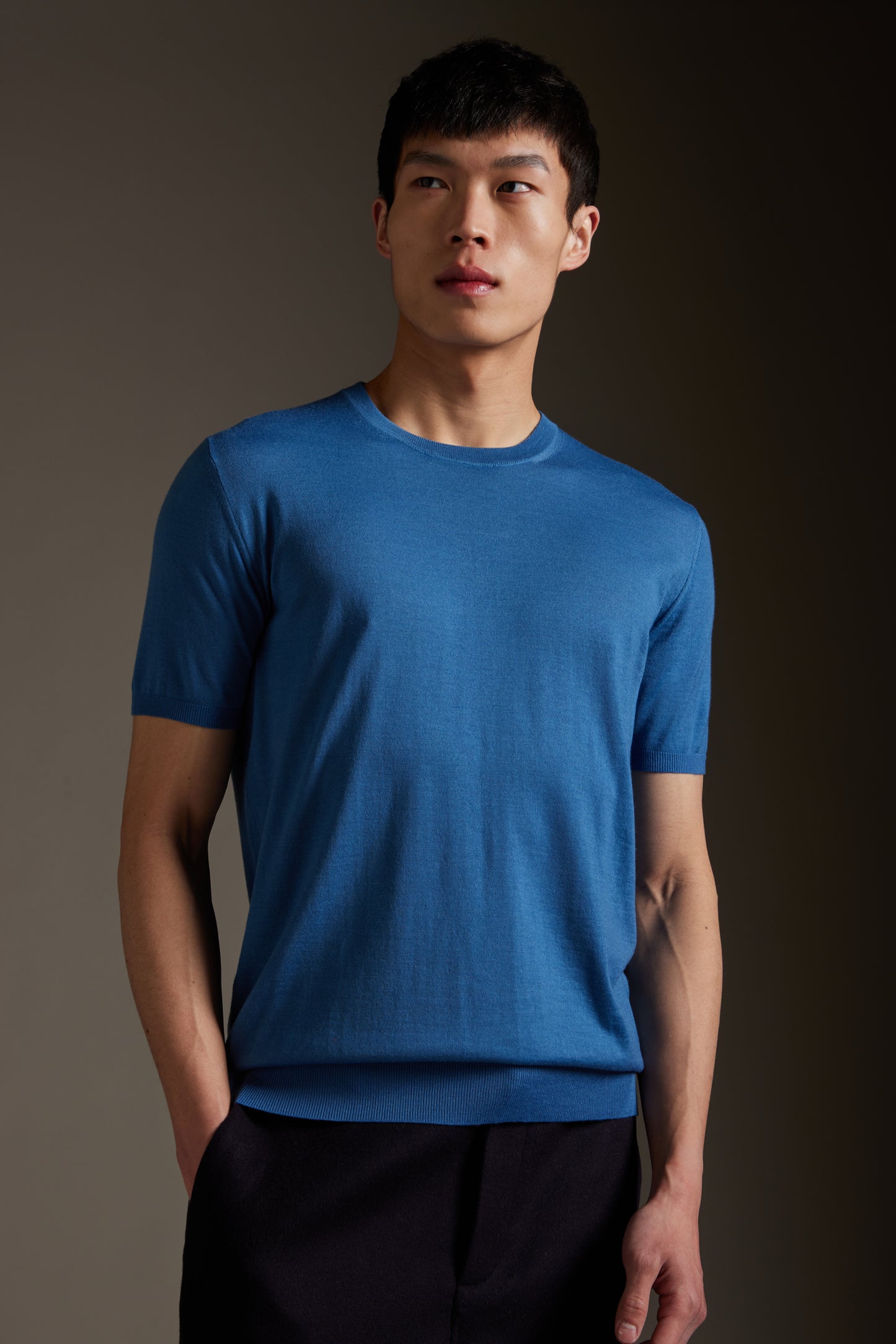 Kangra - Tricou din lana 100%, culori disponibile: negru, gri, denim.