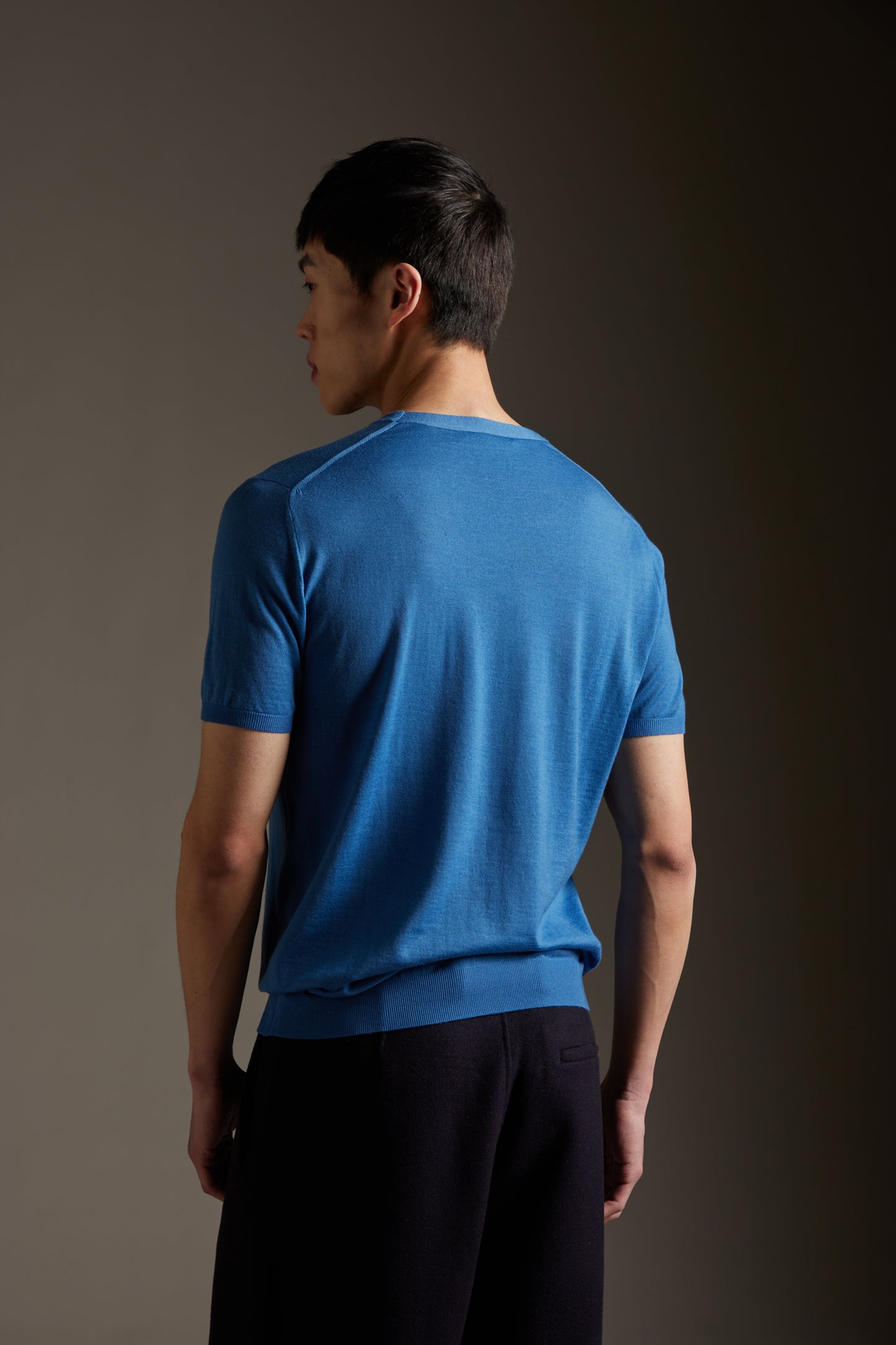 Kangra - Tricou din lana 100%, culori disponibile: negru, gri, denim.