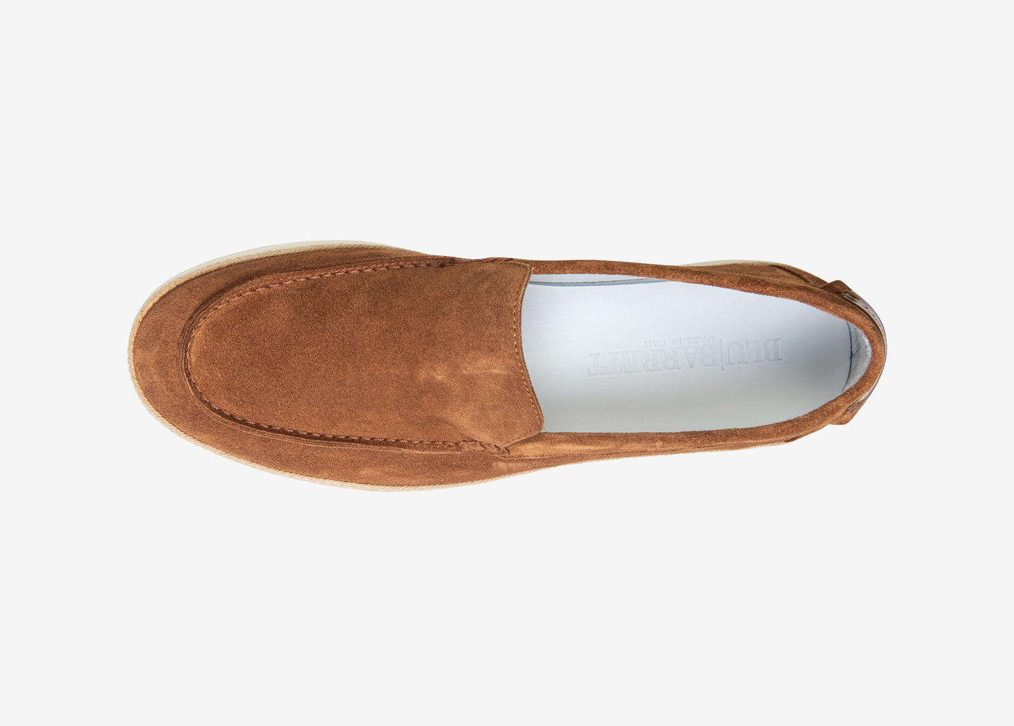 Sneaker din piele intoarsa, fara siret Blu Barrett (Pian-12302.2-Light Cashmere)