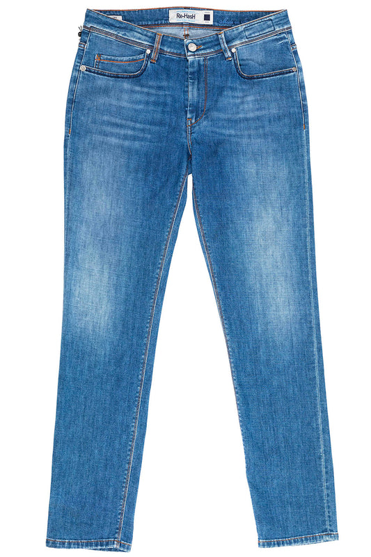 Re-Hash Washed Jeans - Albastru