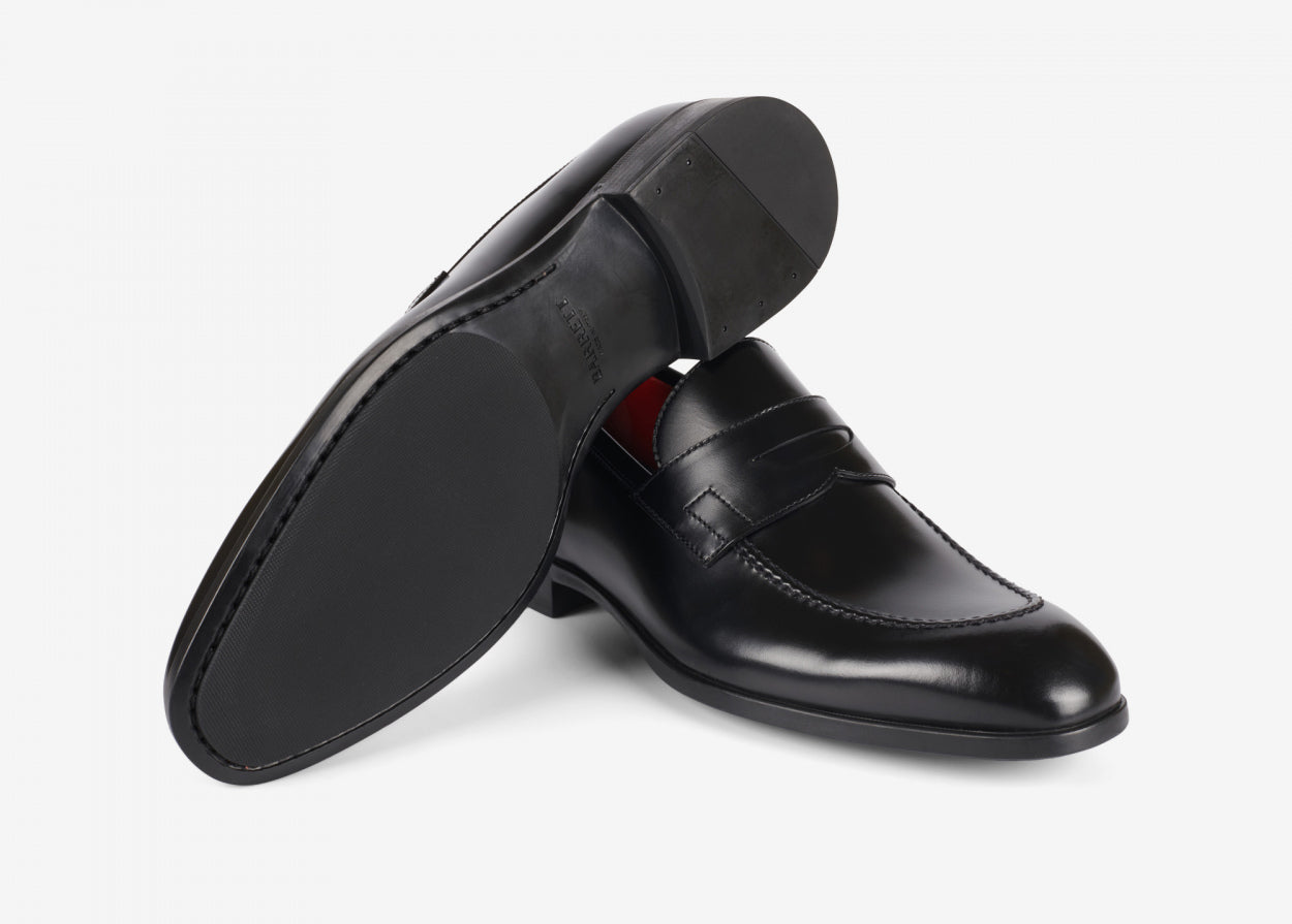 BARRETT - Loafers din piele lucioasa, negru.