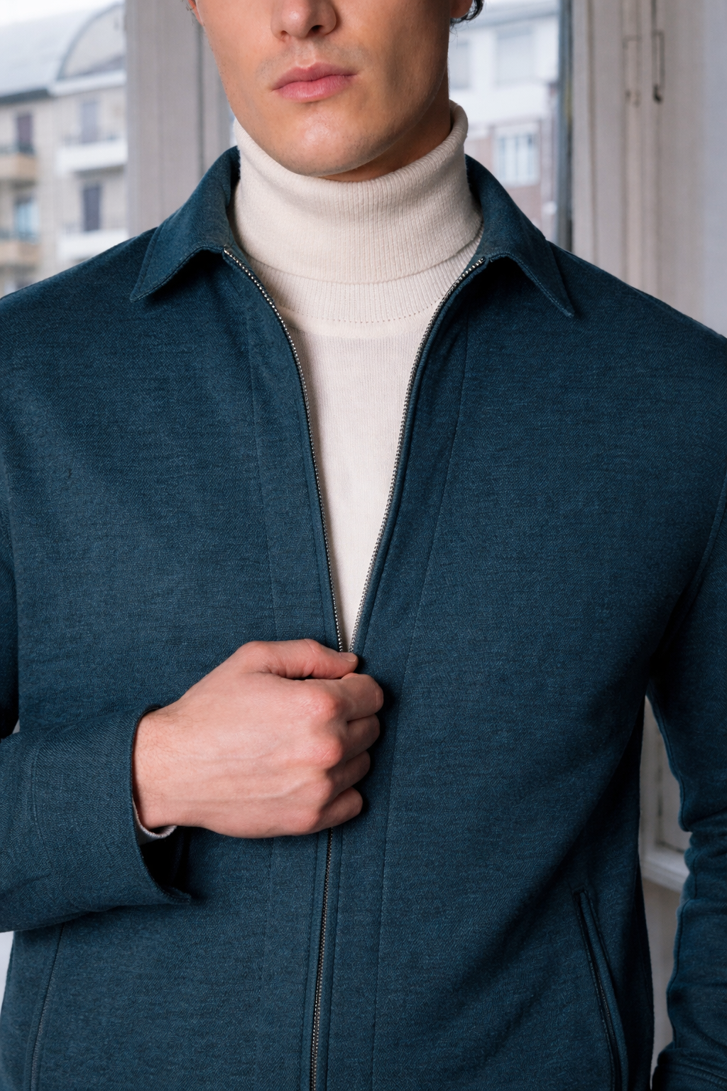 ALESSANDRO GHERARDI - Overshirt din 100% bumbac.