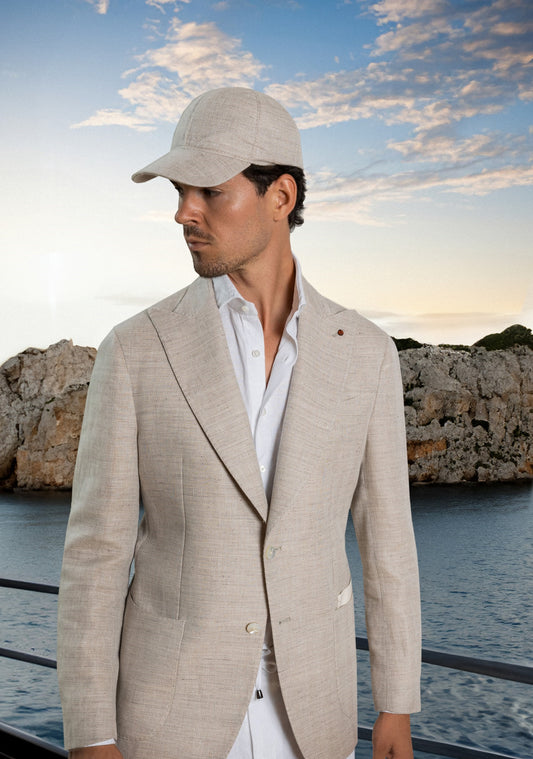 FUGATO - Sapca din 100% bumbac, bej.