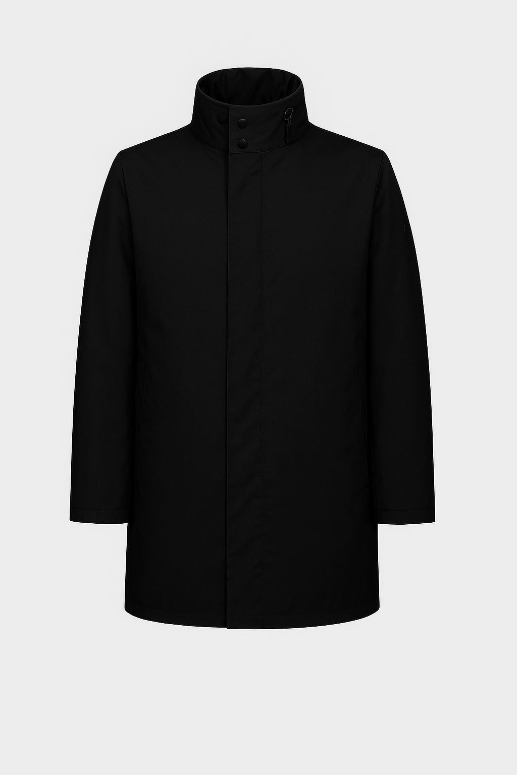 People of Shibuya - ITOKU - Jacketa tip trench, din 100% polyester, negru.