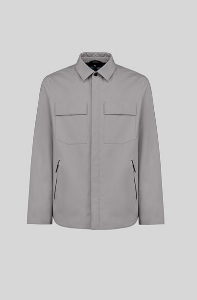 People of Shibuya - KISO - Overshirt din 65% polyester si 35% bumbac, gri.