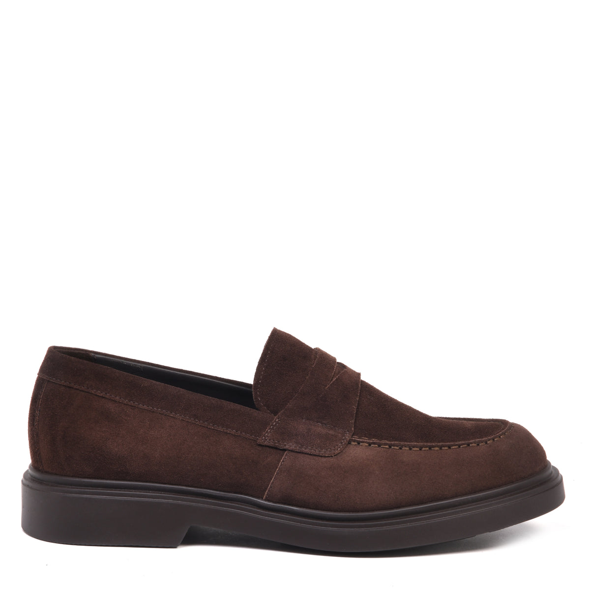 BALDININI - Loafers din piele intoarsa, maro.