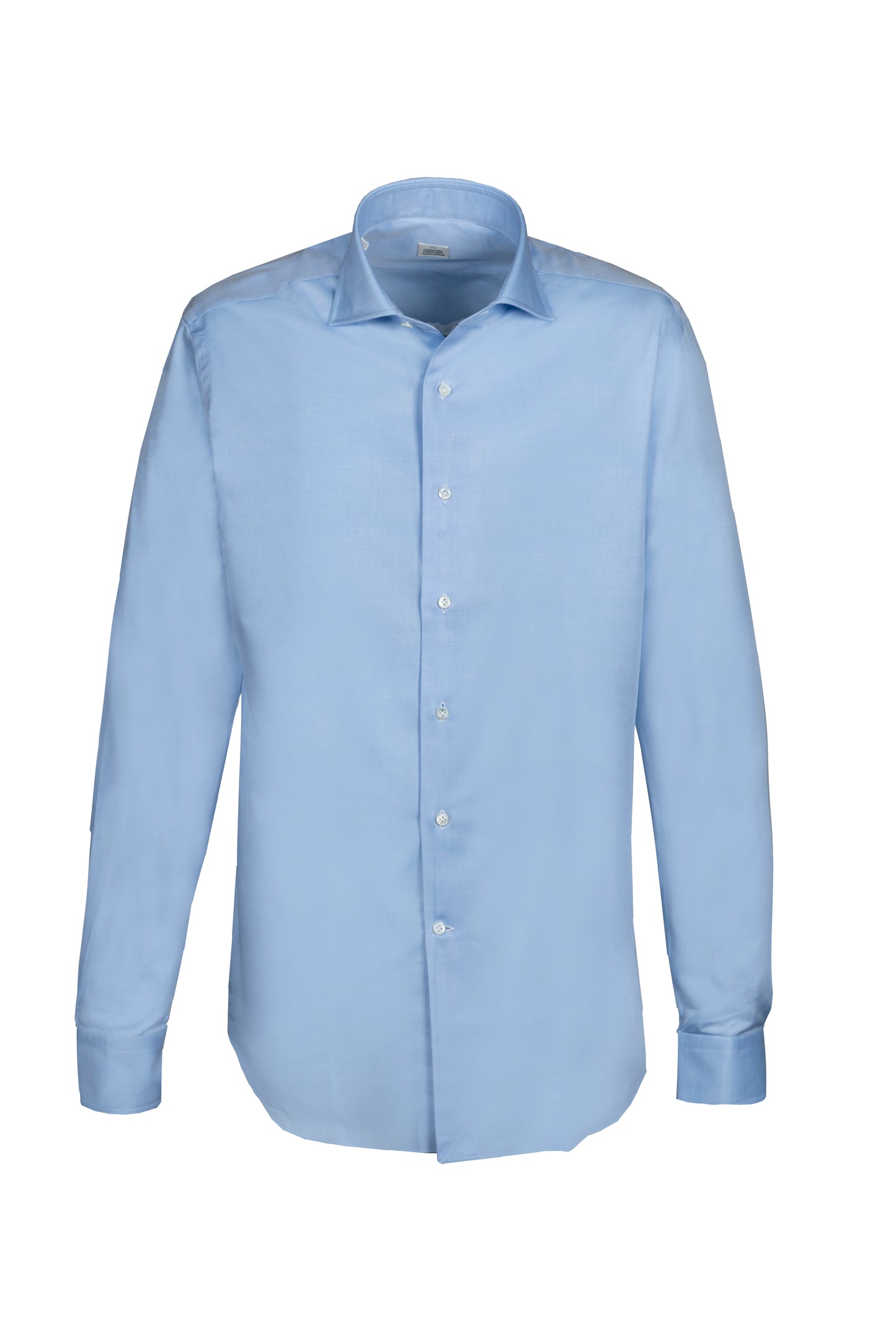 ALESSANDRO GHERARDI - Camasa bleu-sky, model clasic fara pense, din 100% bumbac.