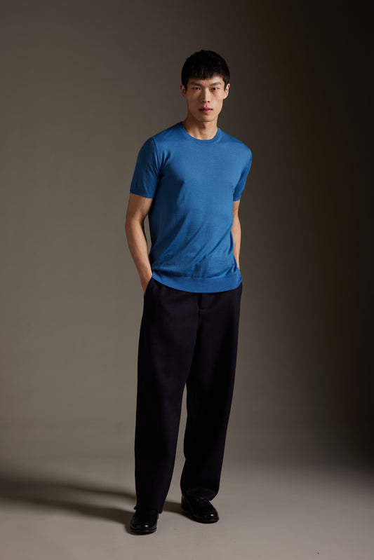 Kangra - Tricou din lana 100%, culori disponibile: negru, gri, denim.