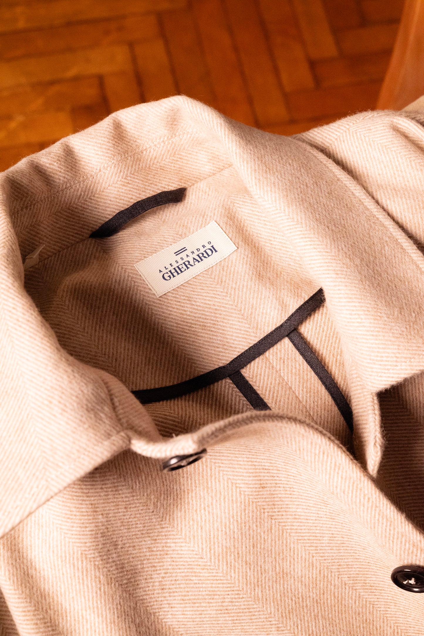 ALESSANDRO GHERARDI - Overshirt din 100% lana.