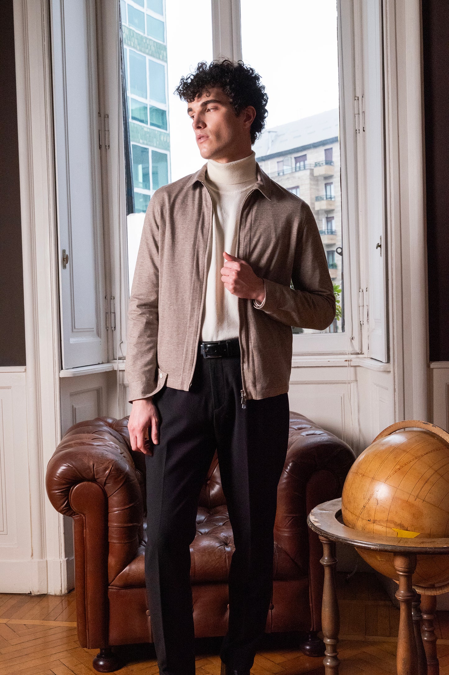 ALESSANDRO GHERARDI - Overshirt din 100% bumbac.
