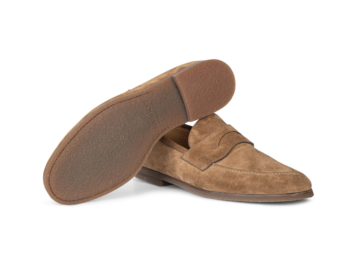 Barrett - Pantofi tip loafer din piele naturala intoarsa