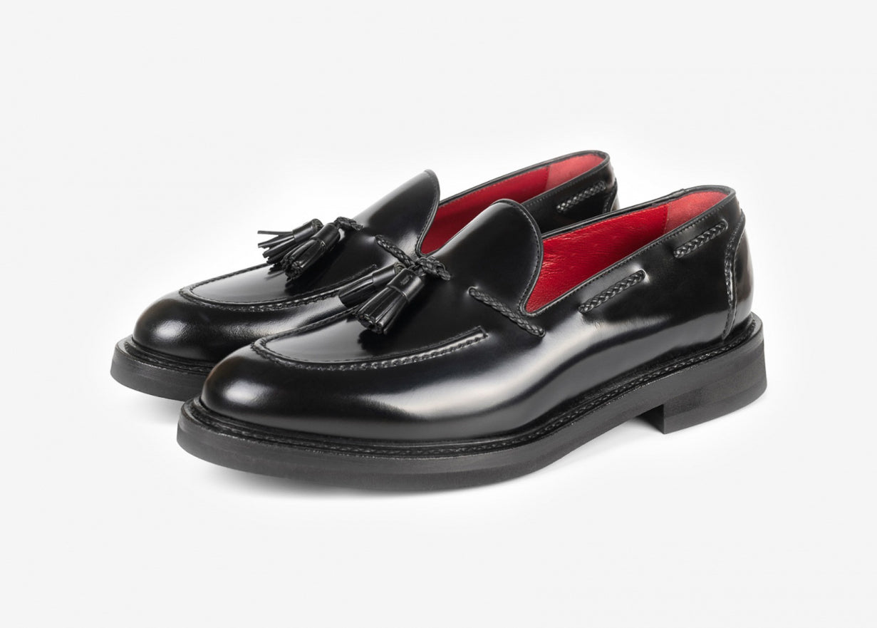 Barrett - Pantofi din piele naturala tip loafer cu aplicatie siret fals