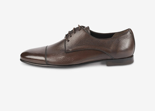 Barrett - Pantofi maro inchis din piele naturala de cerb