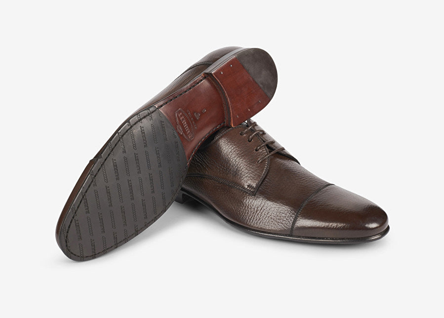 Barrett - Pantofi maro inchis din piele naturala de cerb