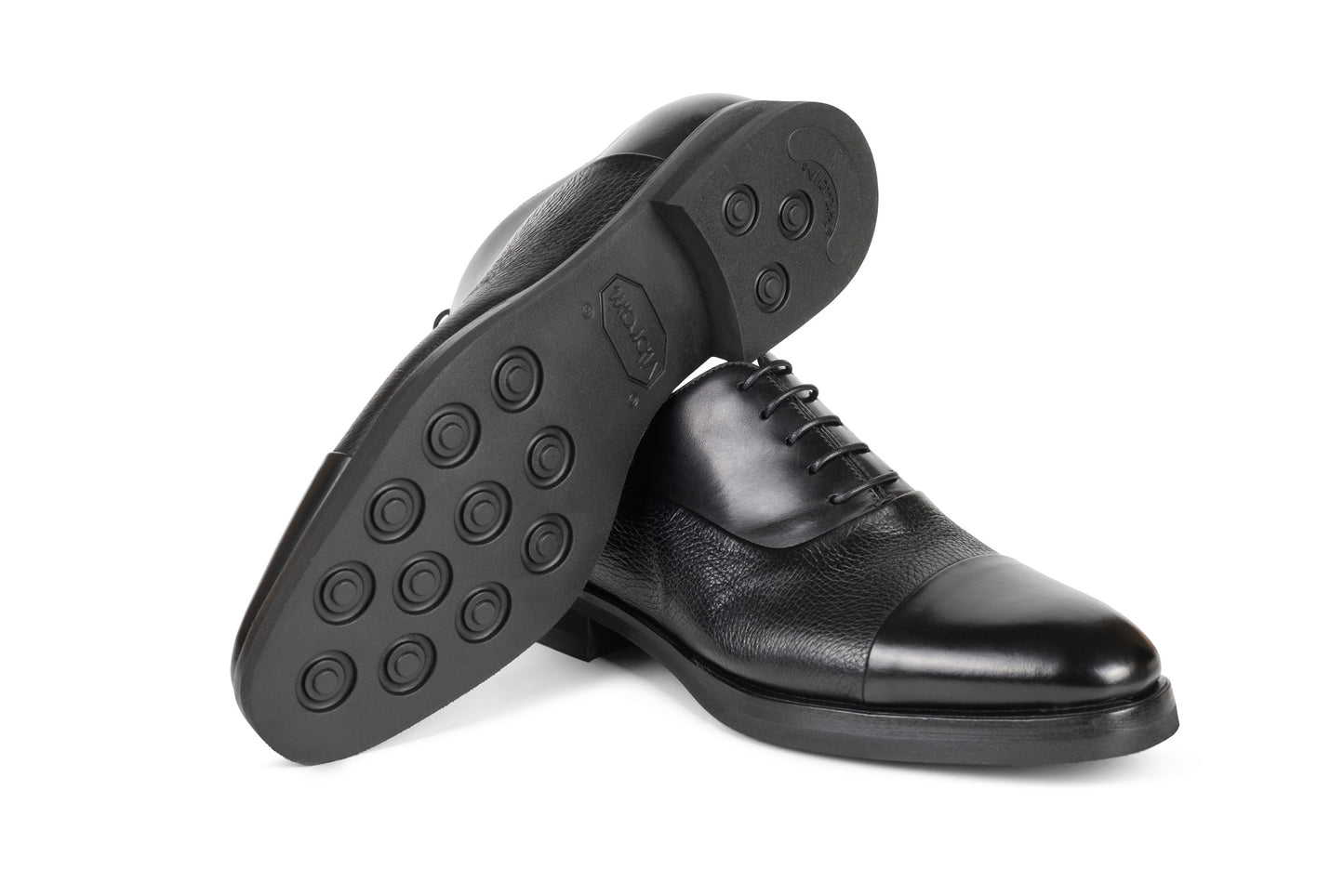 Barrett - Pantofi negri clasici model Herry Lisse din piele naturala