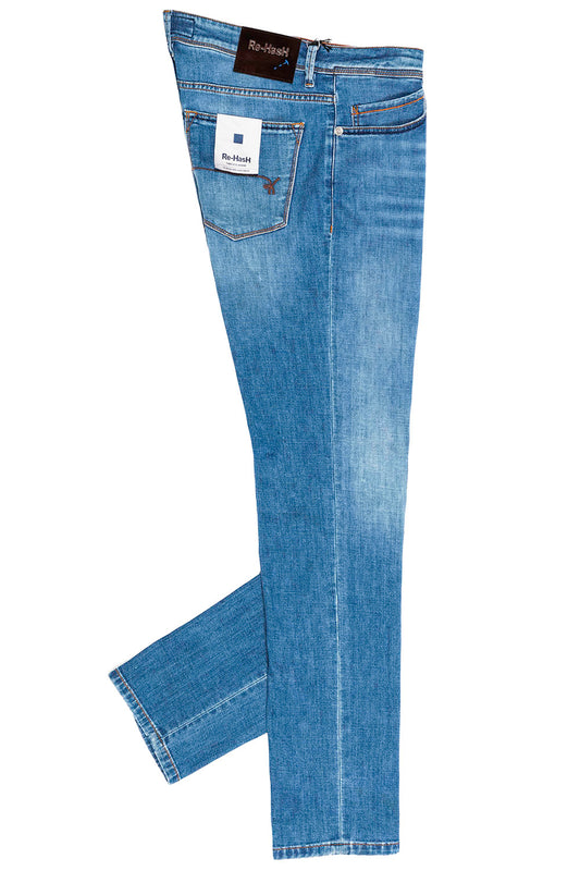 Re-Hash Washed Jeans - Albastru