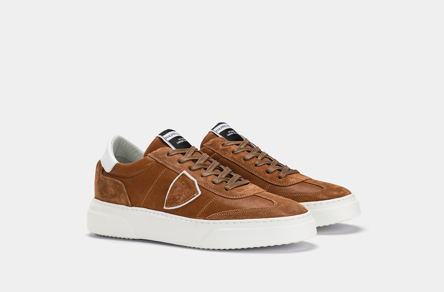 Philippe Model - Sneaker maro din piele naturala